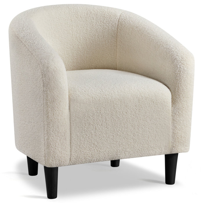 Latitude Run® Upholstered Barrel Chair & Reviews Wayfair Canada
